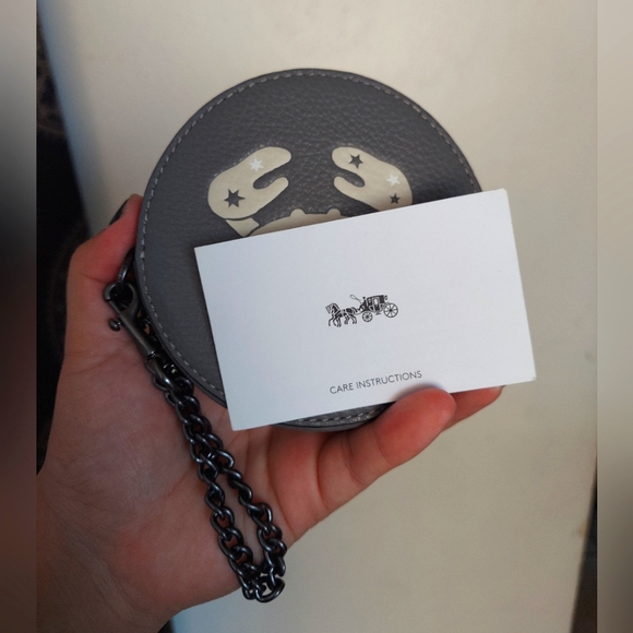 Coach Gray Zodiac Cancer Coin Purse with Crab Design NEW🩶 - Picture 5 of 10